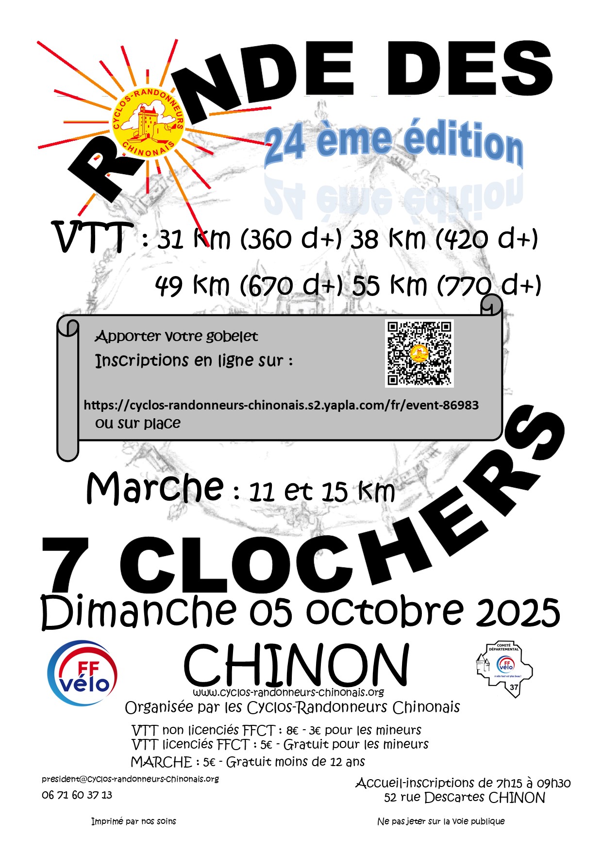 cliquez ici pour télécharger l'affiche au format pdf Affiche de la rando des 7 clochers
