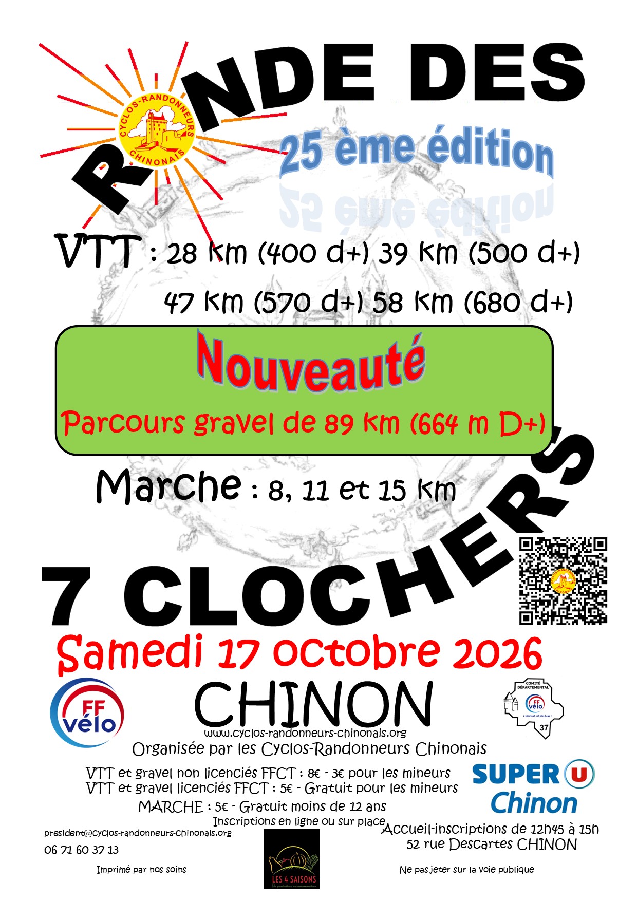 Affiche de la rando des 7 clochers